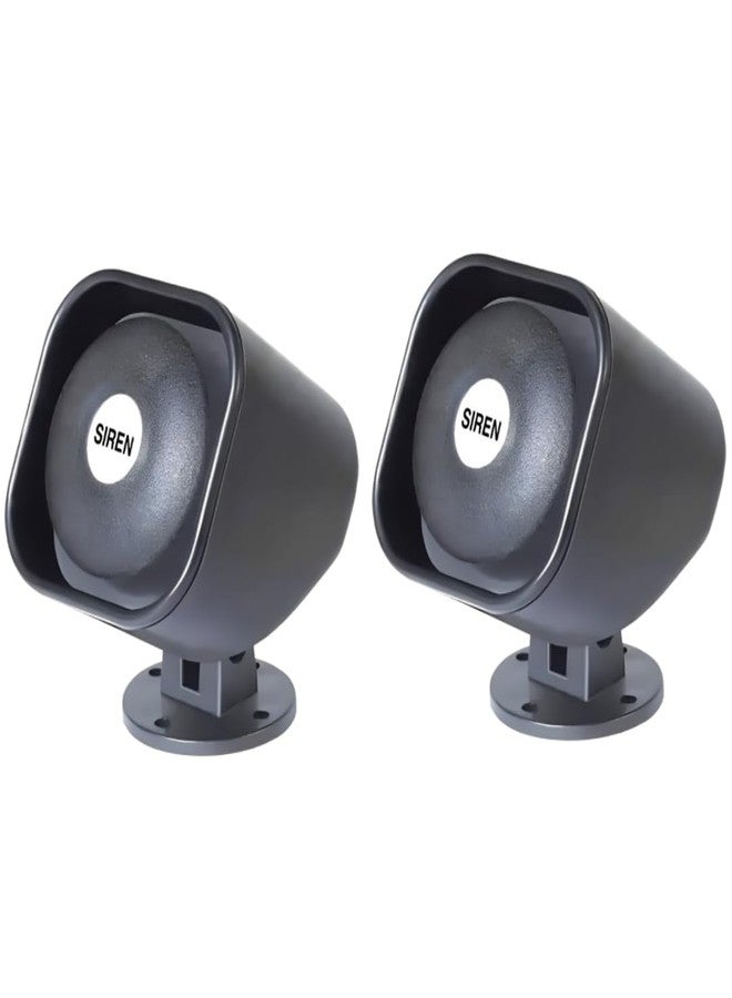 Quick Sense QS-H2 Hooter Alarm | 220V AC Electronic Siren | Loud 110dB Industrial Security Alert | Set of 2 - Image 1